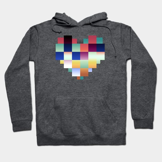 A Square Heart Hoodie by jkim31